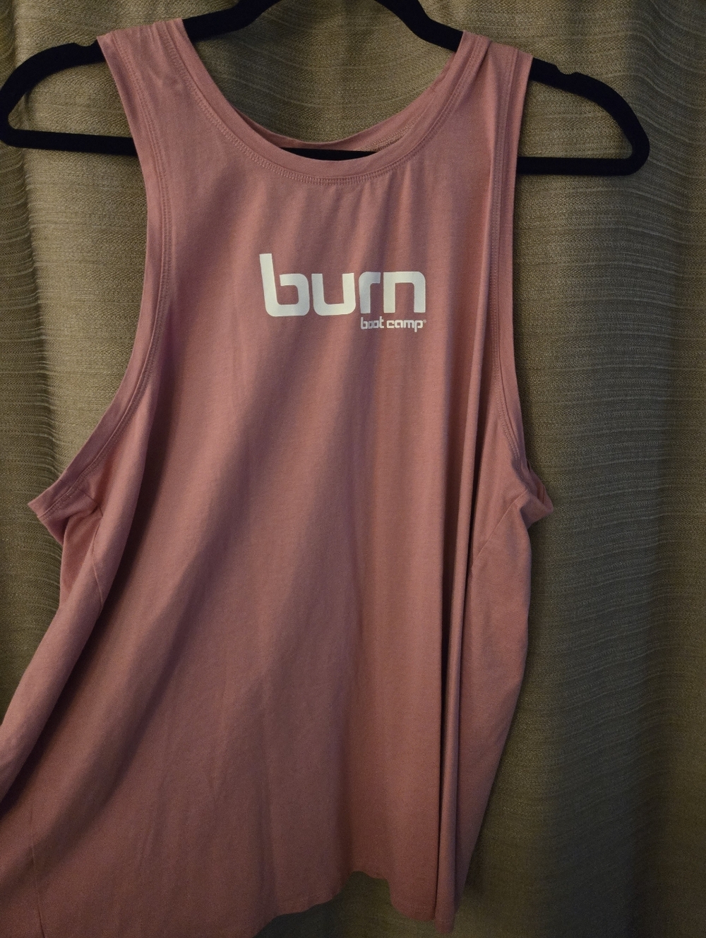 Burn Boot Camp Women’s Sleeveless Open Back Tank Top - Pink